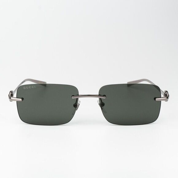 Gucci Women Sunglasses Ruthenium Grey Rectangle GG1703S 001 BRAND NEW main image 7